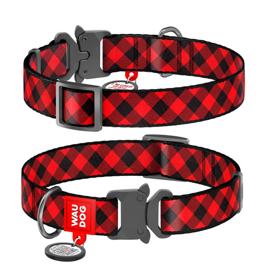 True North Tails - Red Plaid Collar