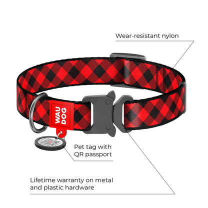 True North Tails - Red Plaid Collar