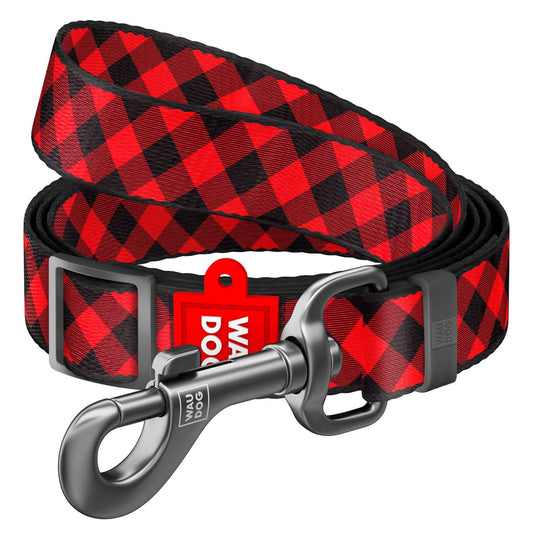 True North Tails - Red Plaid Adjustable Leash